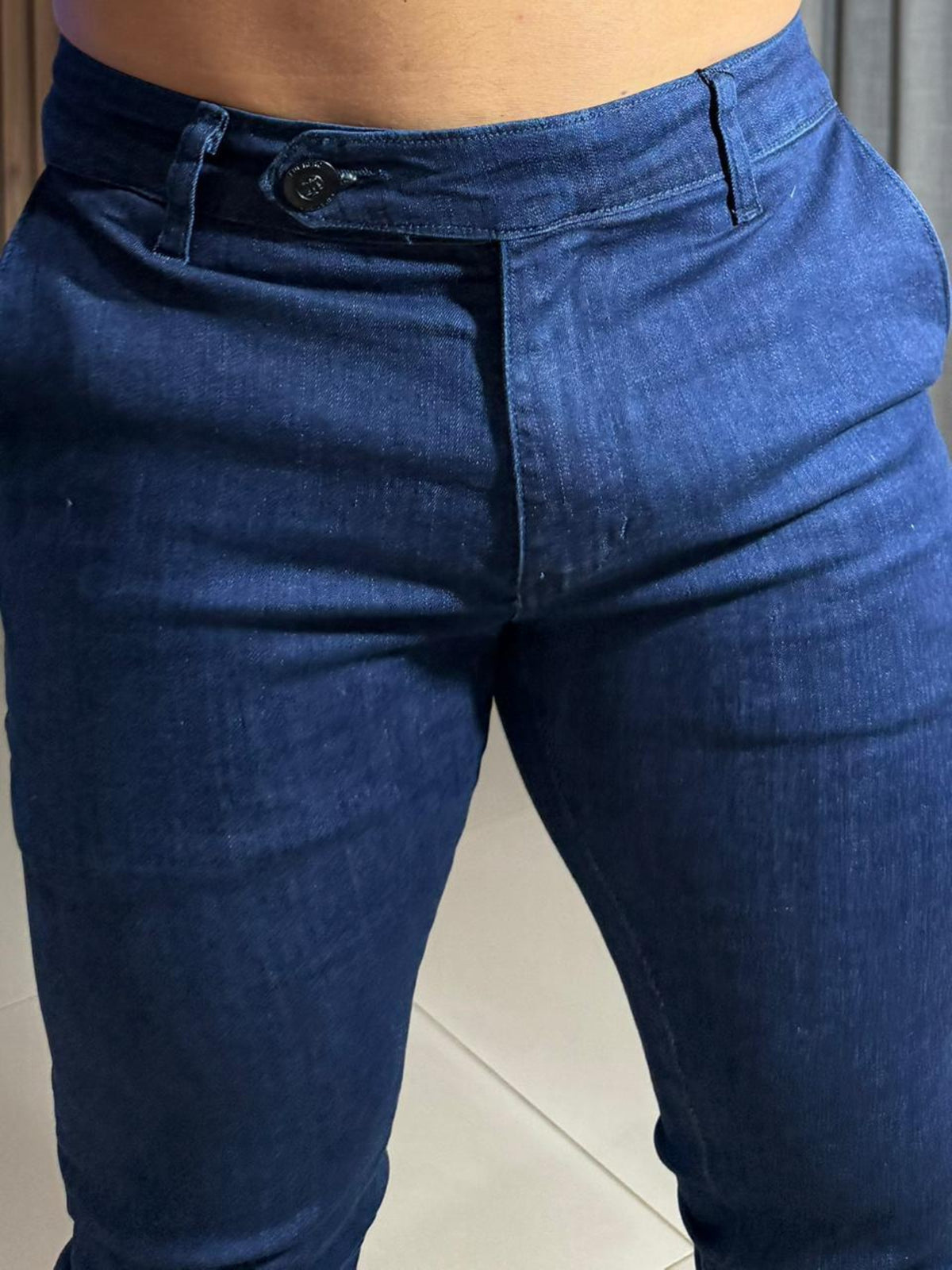 Calça Jeans Escuro Bolso Faca True Hero