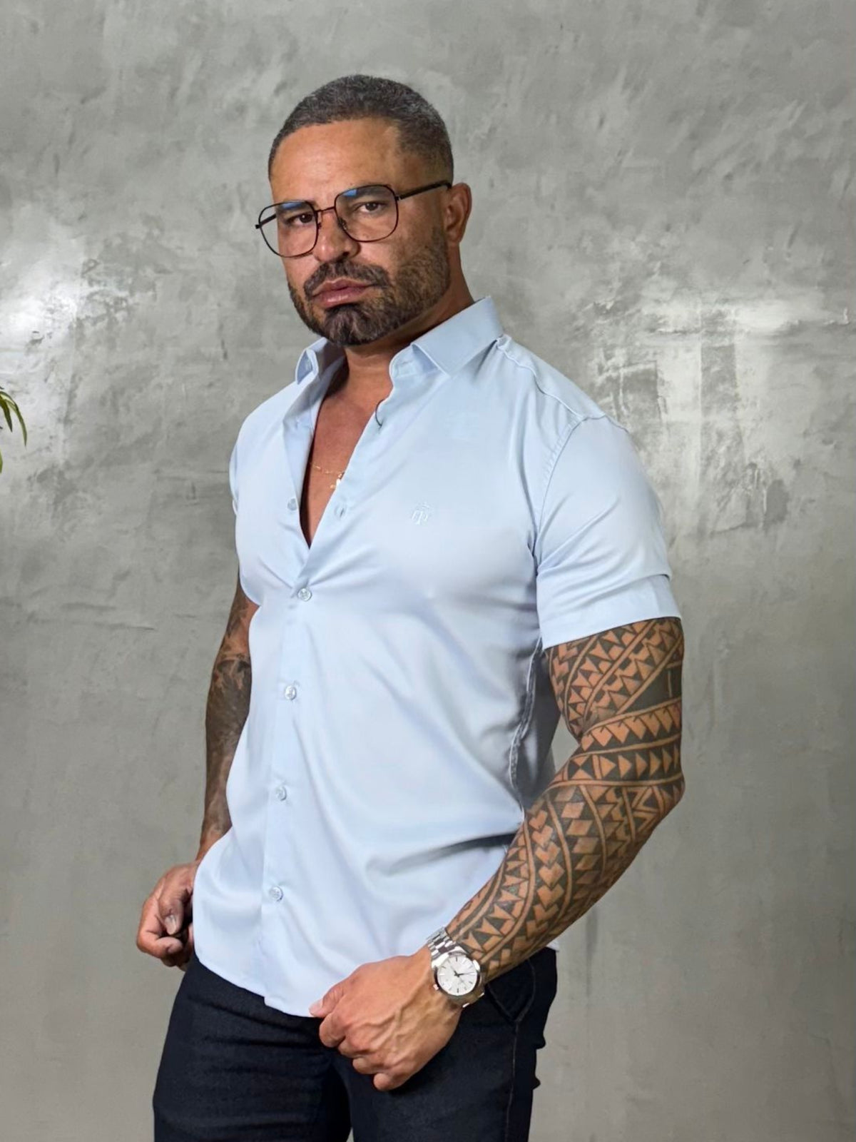 Camisa Social Acetinada Fibra de Bambú True Hero