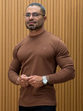 Camisa Canelada Gola Media Manga Longa True Hero