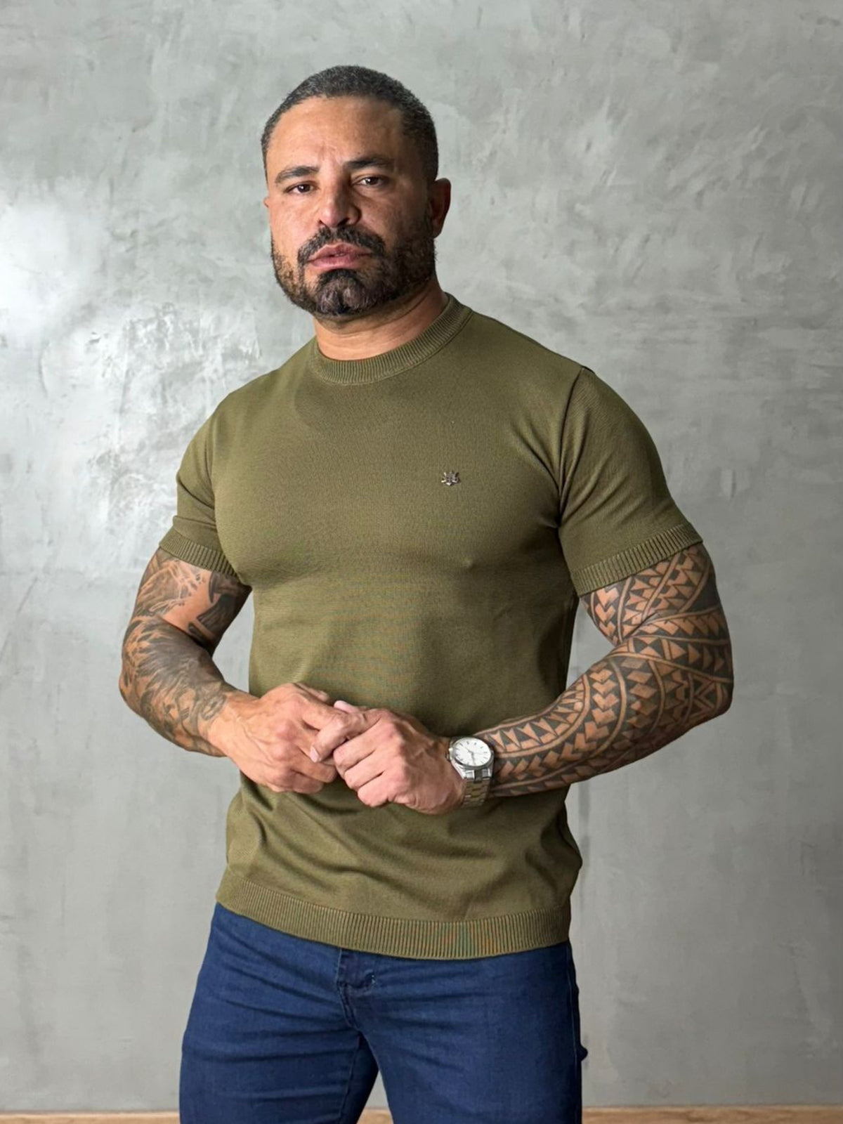 Camisa de Trico Lisa True Hero