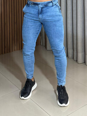 Calça Jeans Claro Bolso Faca True Hero