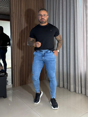 Calça Jeans Claro Bolso Faca True Hero