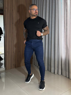 Calça Jeans Escuro Bolso Faca True Hero