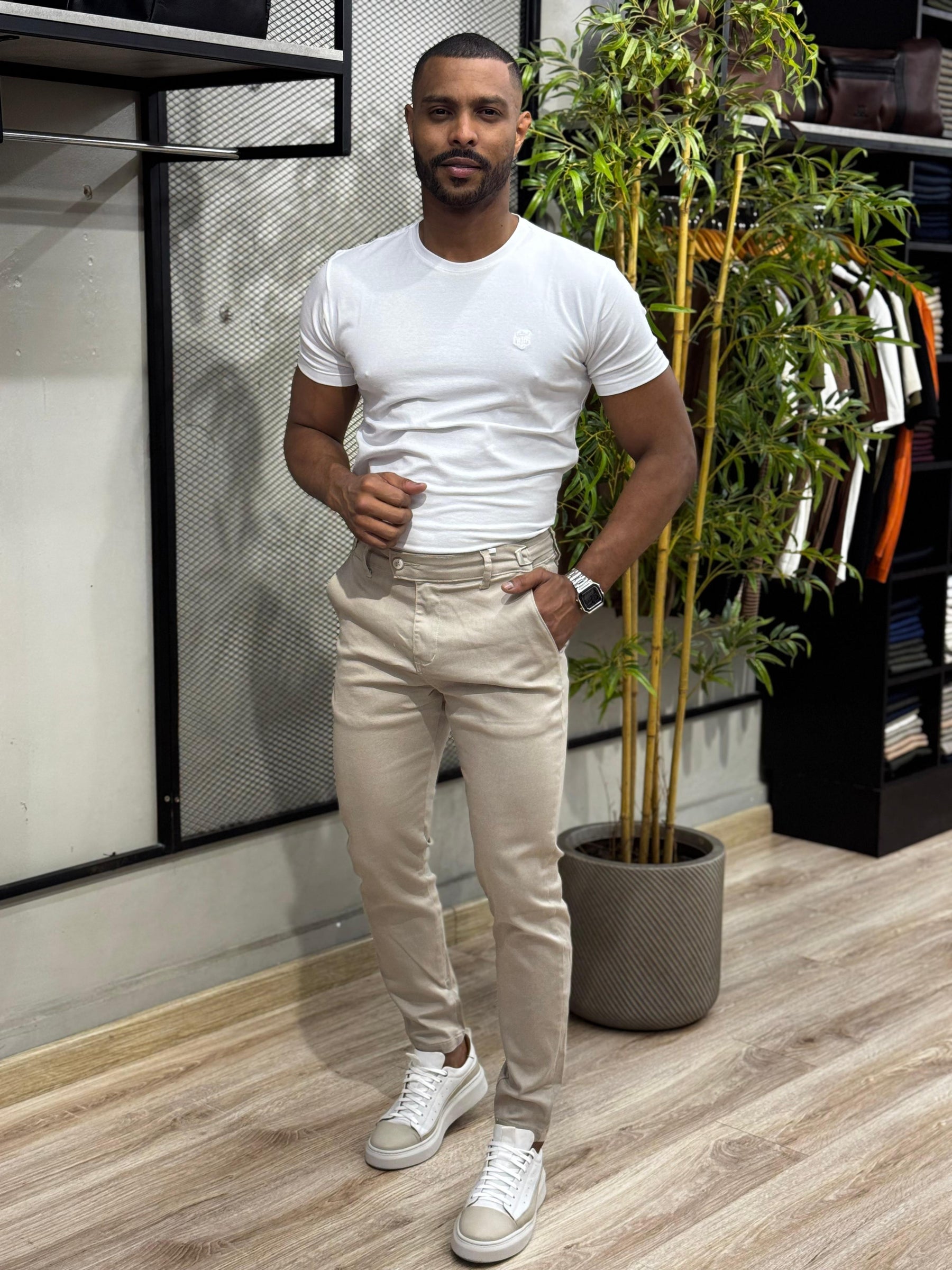 Calça Alfaiataria com Regulagem True Hero