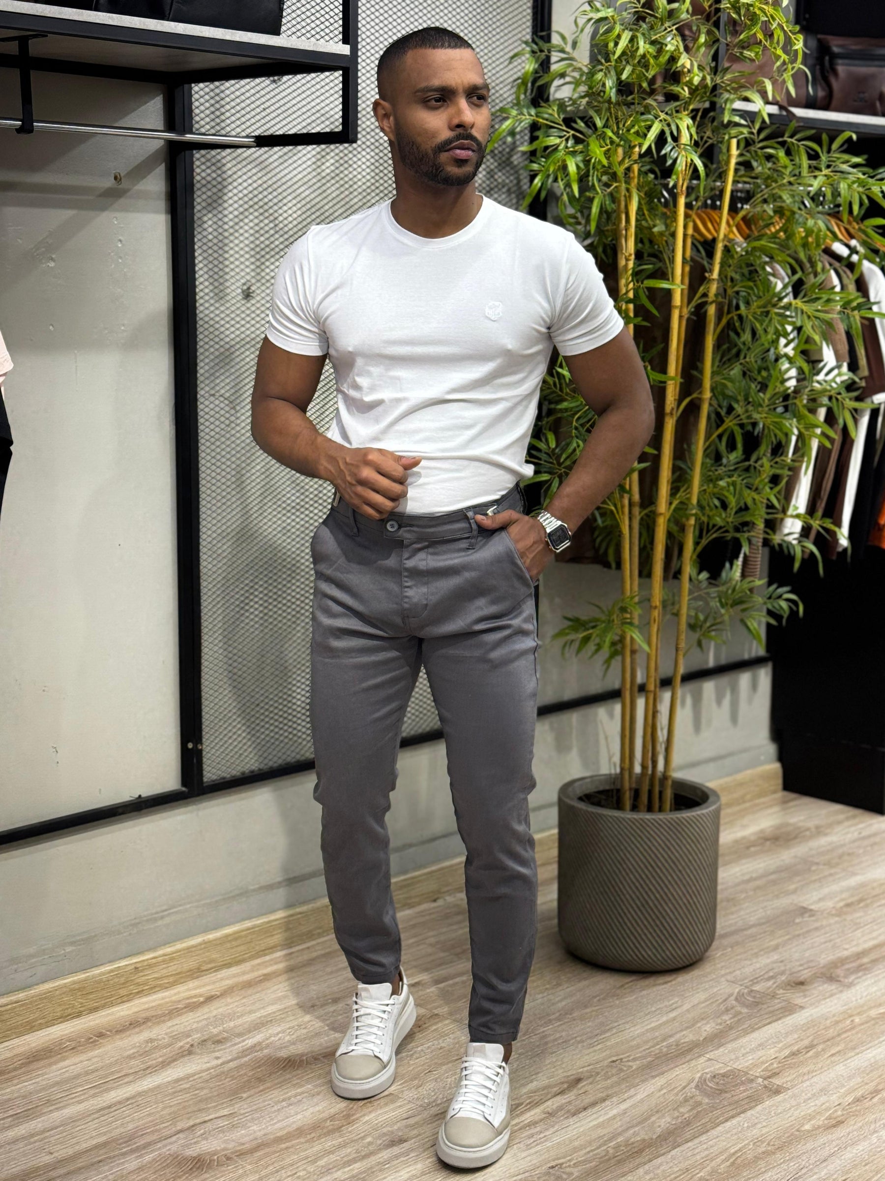 Calça Alfaiataria com Regulagem True Hero