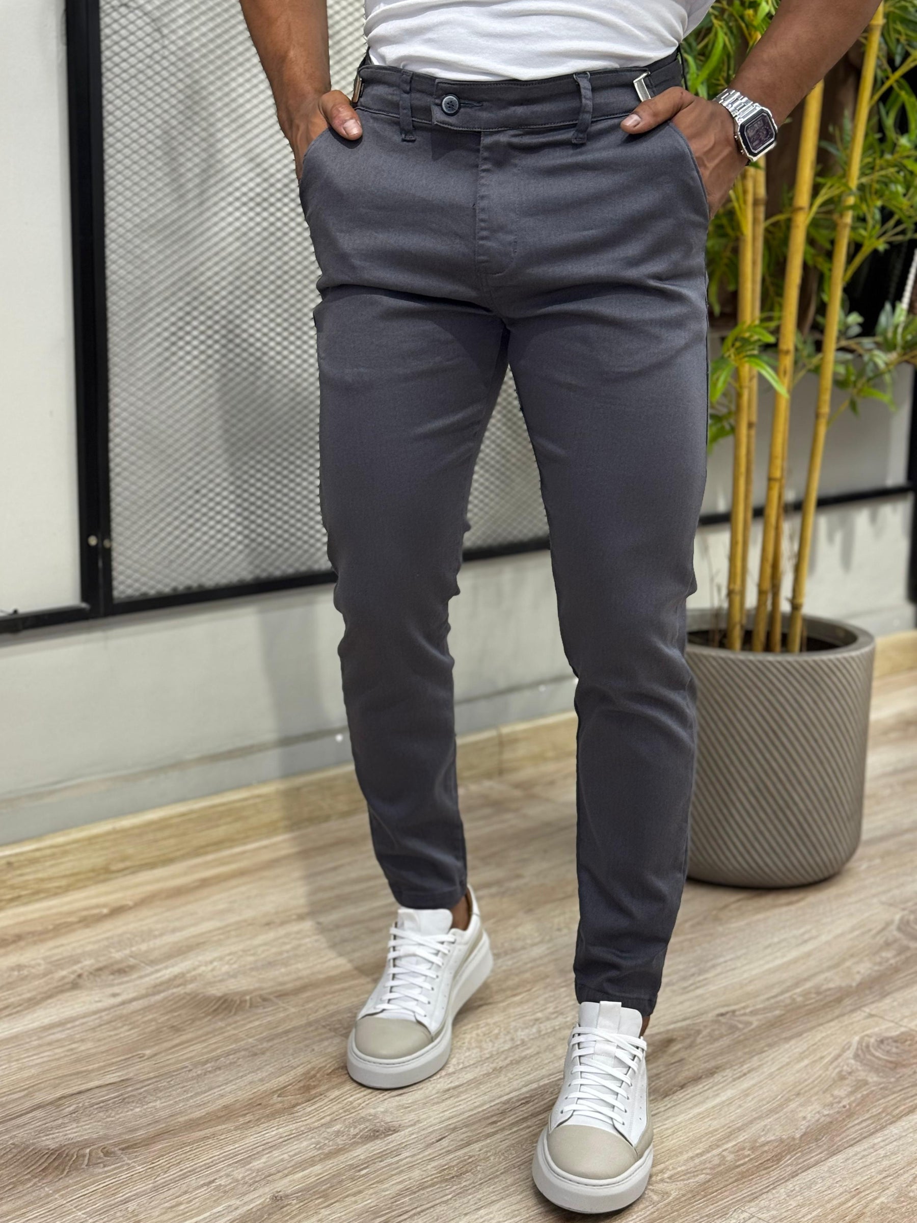 Calça Alfaiataria com Regulagem True Hero