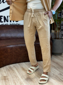 Calça de Linho com Elastano Super Premium