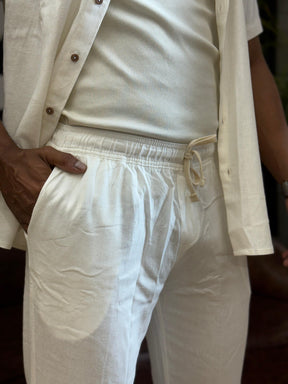 Calça de Linho com Elastano Super Premium