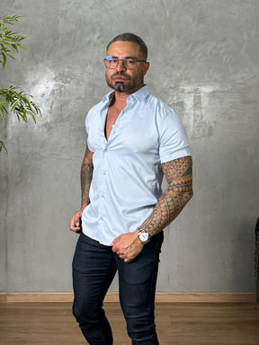 Camisa Social Acetinada Fibra de Bambú True Hero