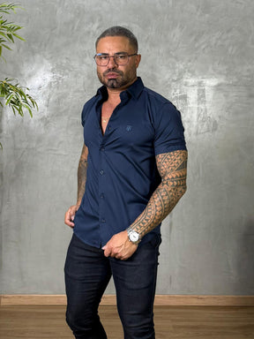 Camisa Social Acetinada Fibra de Bambú True Hero