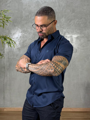 Camisa Social Acetinada Fibra de Bambú True Hero