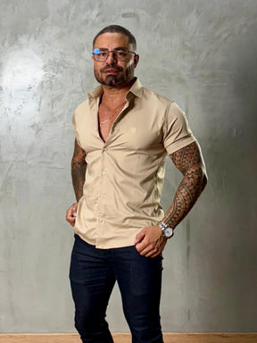 Camisa Social Acetinada Fibra de Bambú True Hero