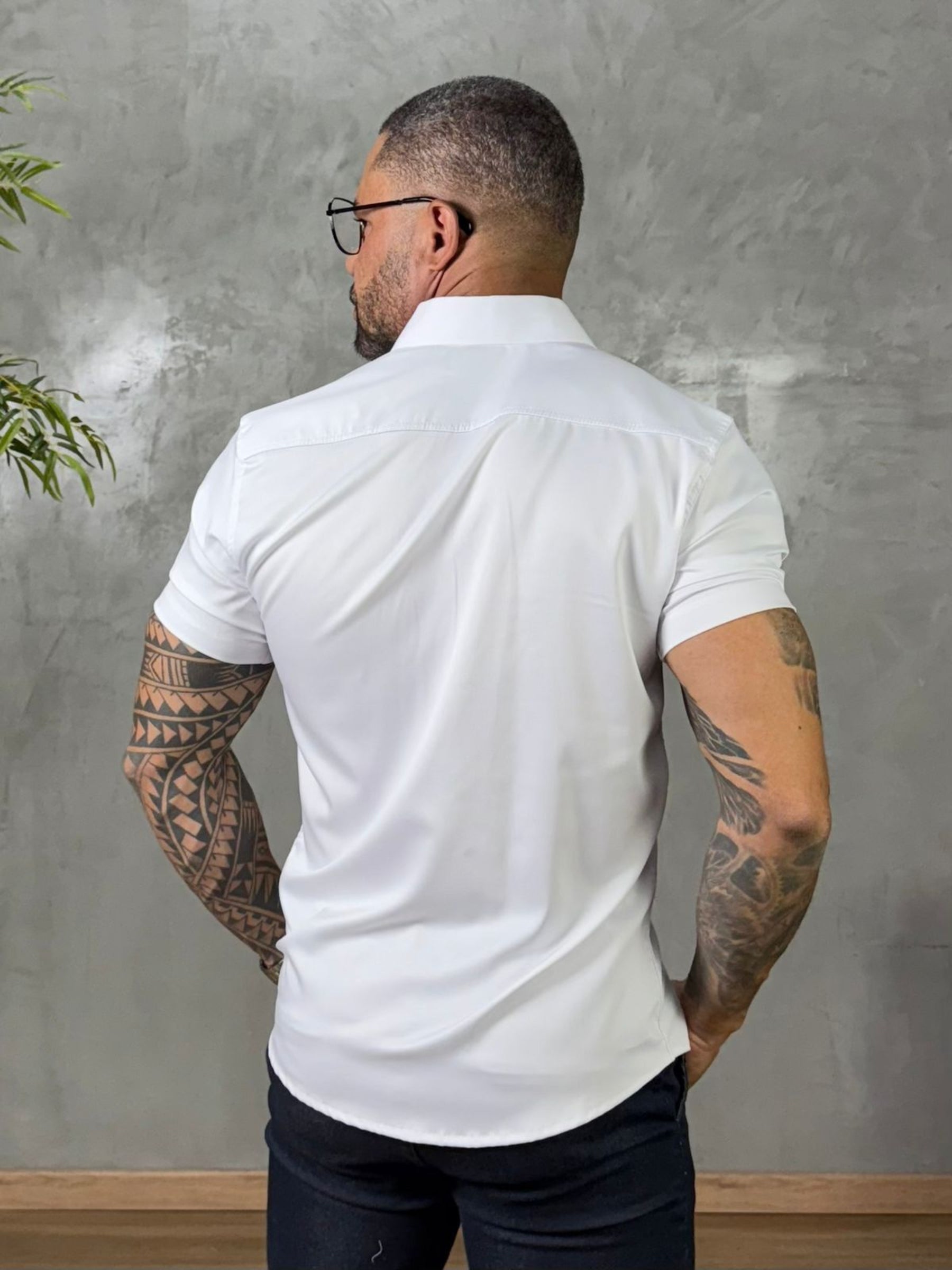 Camisa Social Acetinada Fibra de Bambú True Hero