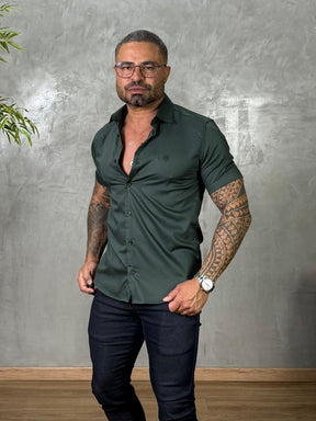 Camisa Social Acetinada Fibra de Bambú True Hero
