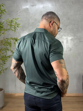 Camisa Social Acetinada Fibra de Bambú True Hero