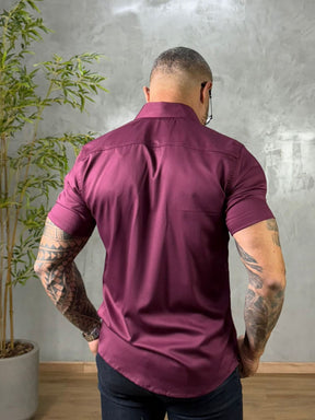 Camisa Social Acetinada Fibra de Bambú True Hero