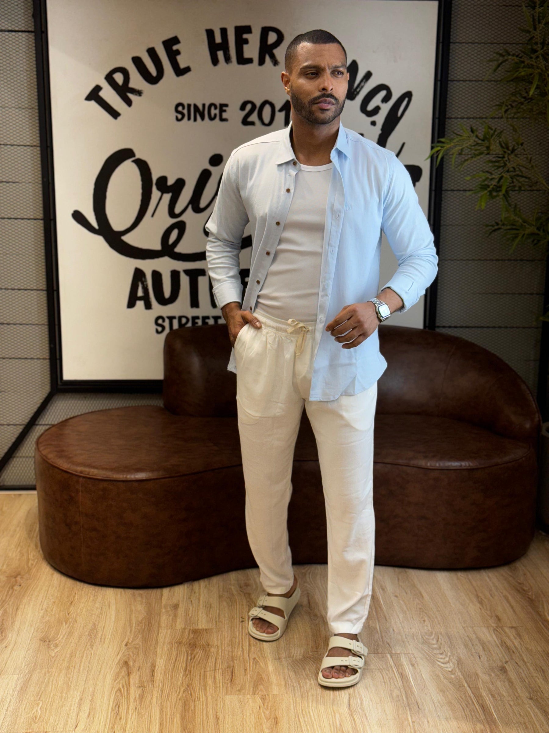 Camisa de Linho com Elastano Super Premium True Hero