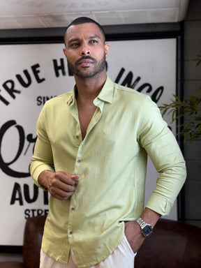 Camisa de Linho com Elastano Super Premium True Hero