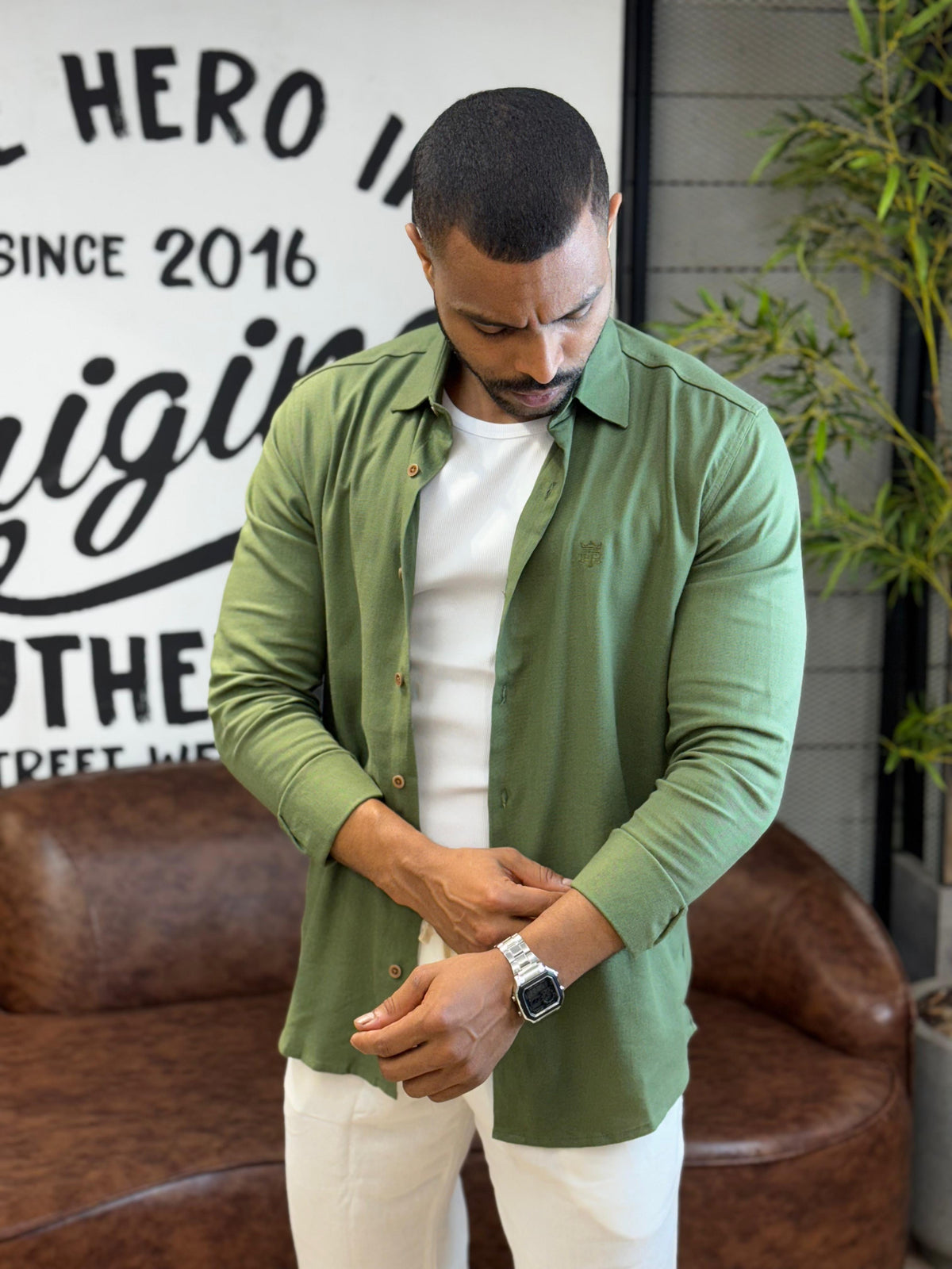 Camisa de Linho com Elastano Super Premium True Hero