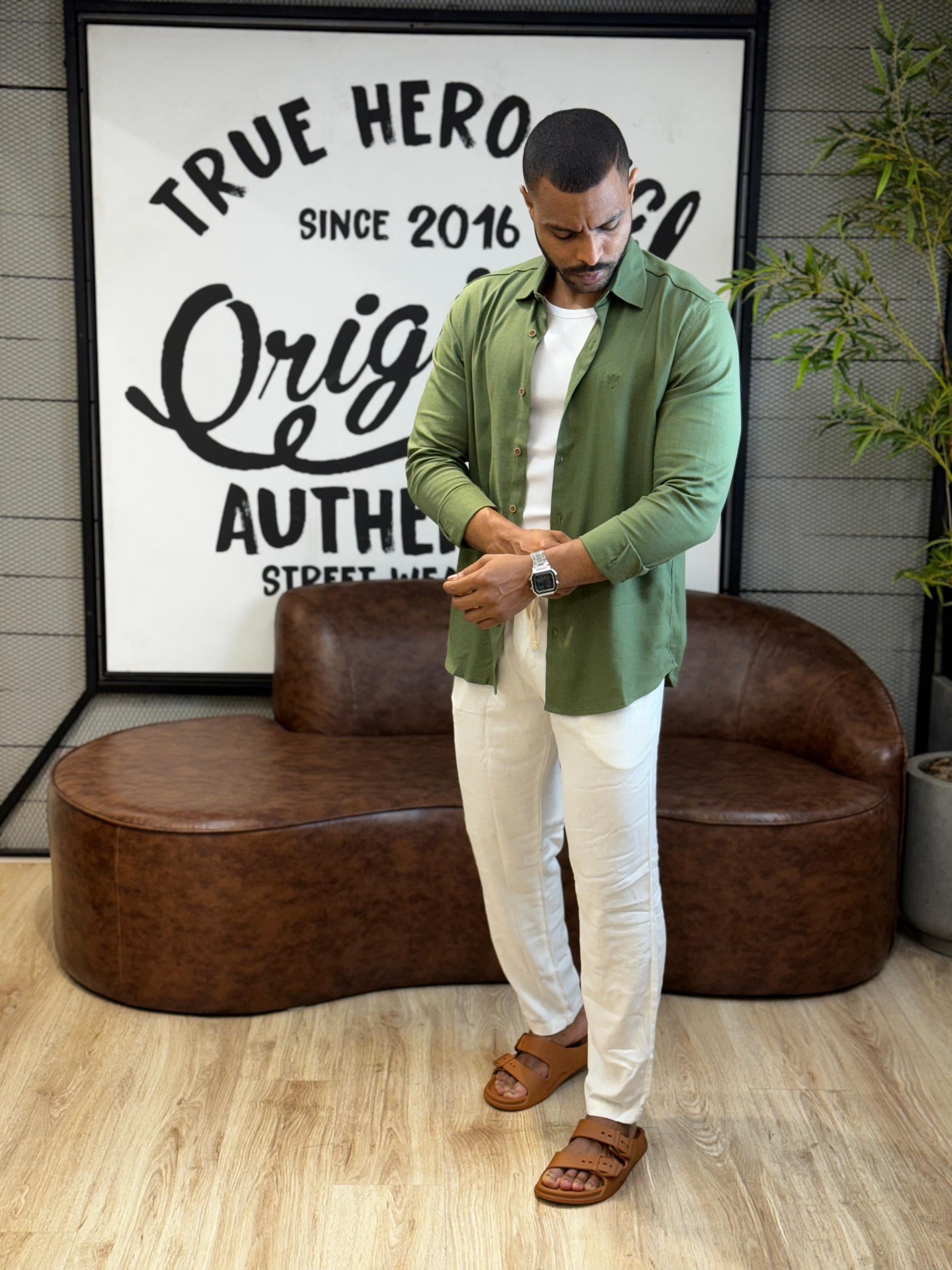 Camisa de Linho com Elastano Super Premium True Hero