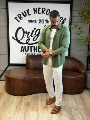 Camisa de Linho com Elastano Super Premium True Hero