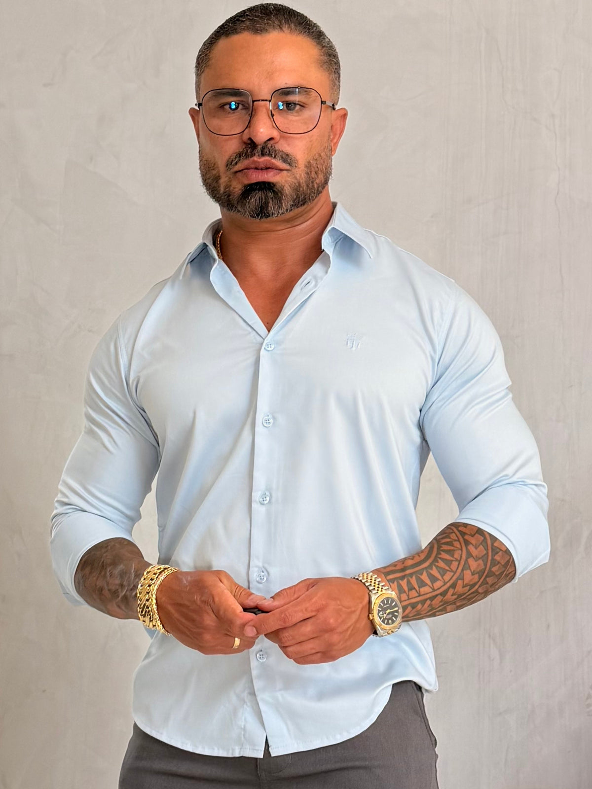 Camisa Social Fibra de Bambu Manga Longa True Hero