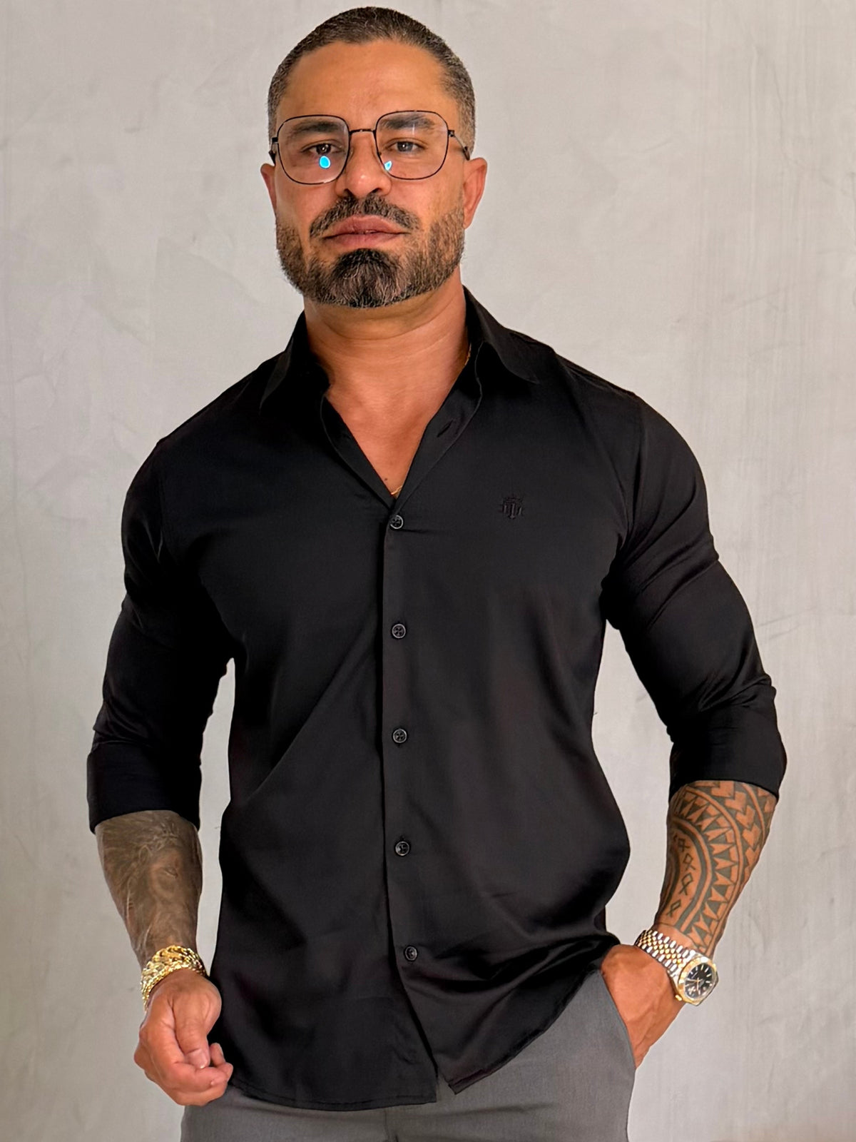 Camisa Social Fibra de Bambu Manga Longa True Hero