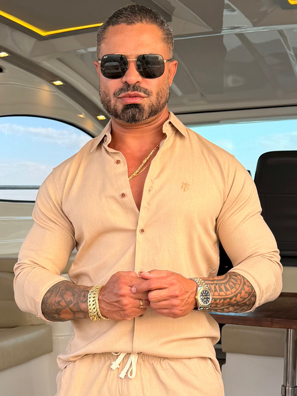 Camisa de Linho com Elastano Super Premium True Hero