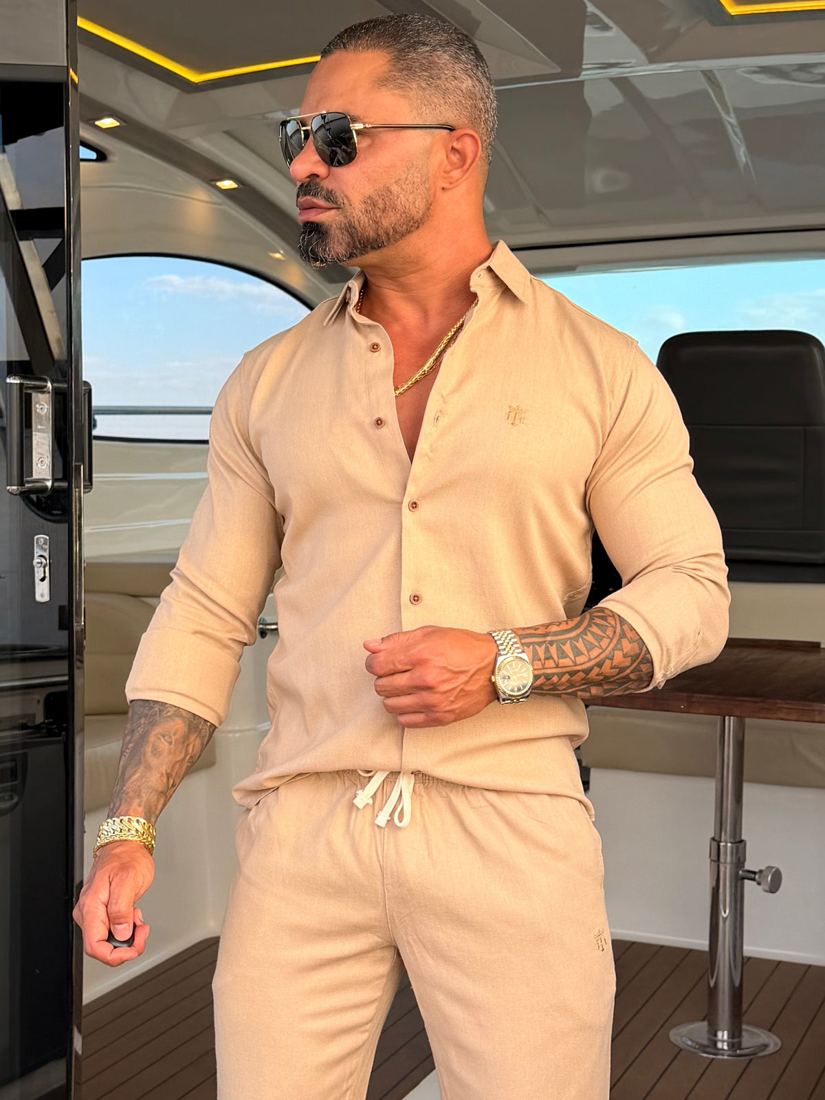 Camisa de Linho com Elastano Super Premium True Hero
