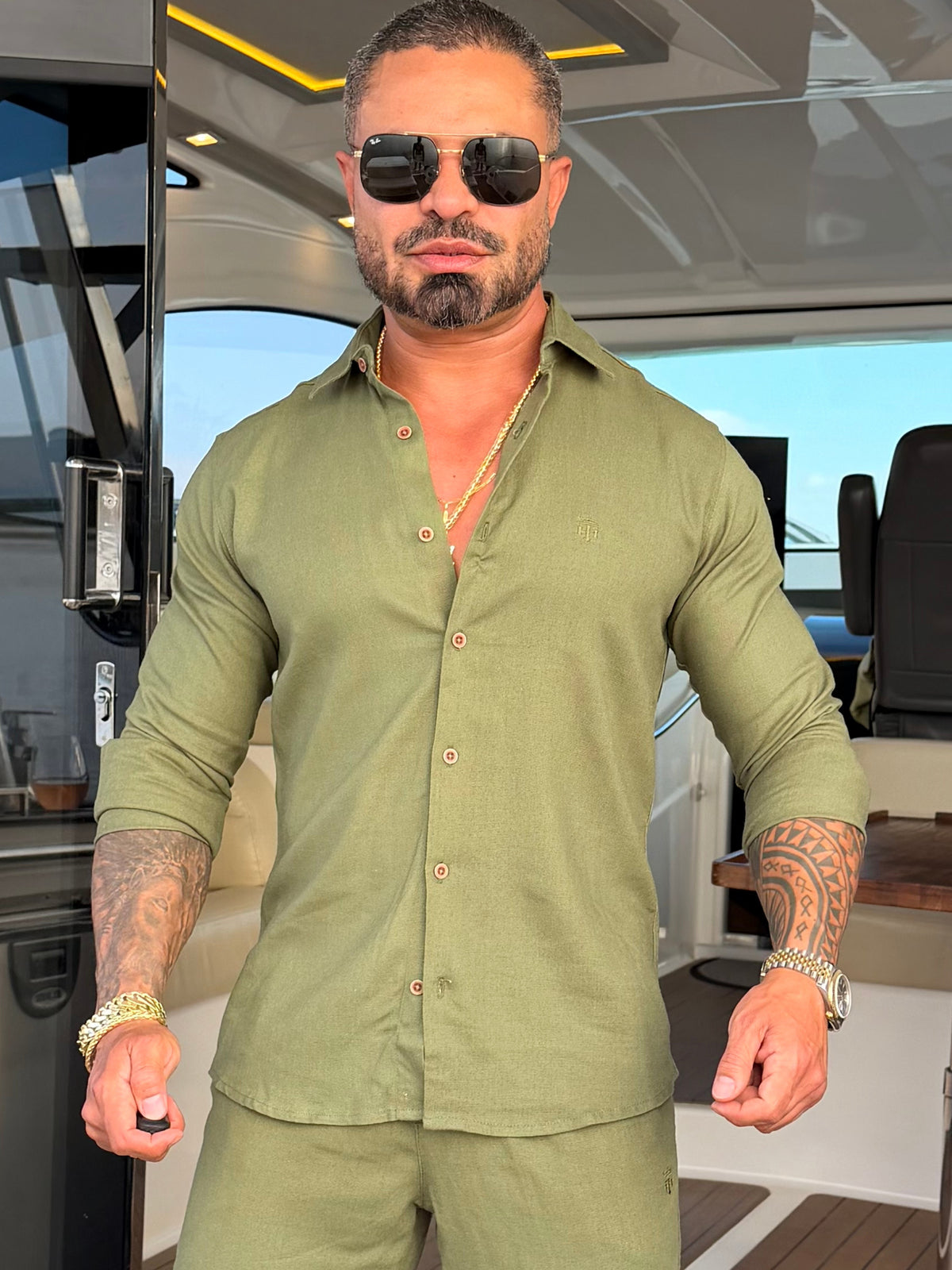 Camisa de Linho com Elastano Super Premium True Hero