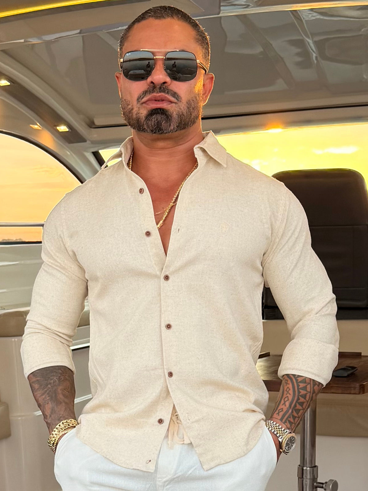 Camisa de Linho com Elastano Super Premium True Hero