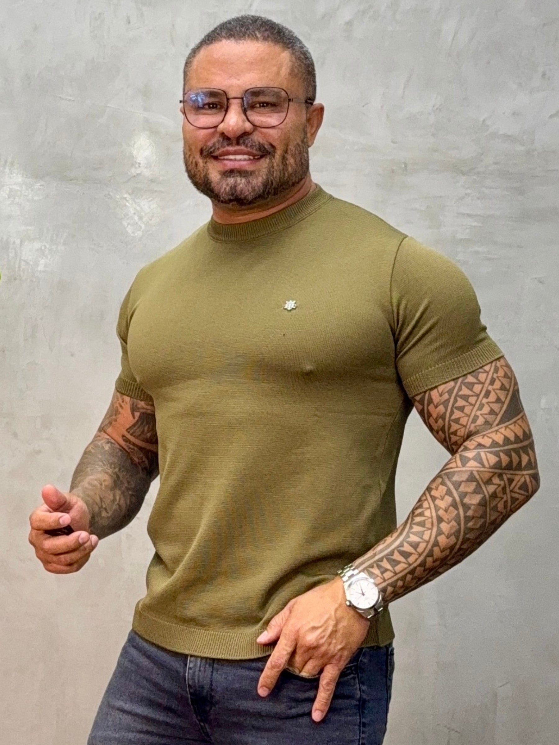 Camisa de Trico Lisa True Hero