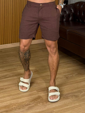 Bermuda de linho com Elastano Super Premium True Hero