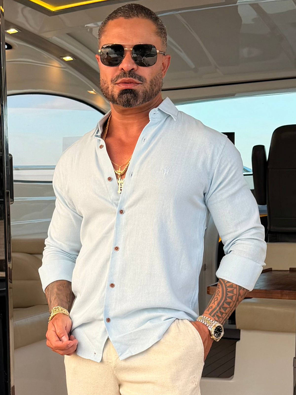 Camisa de Linho com Elastano Super Premium True Hero
